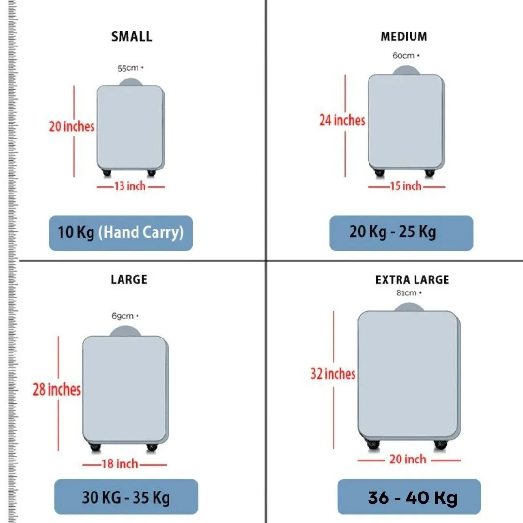 24 Inch Swiss Class Line ABS Expandable Checked Luggage | Lightweight Bag with Spinner Wheels