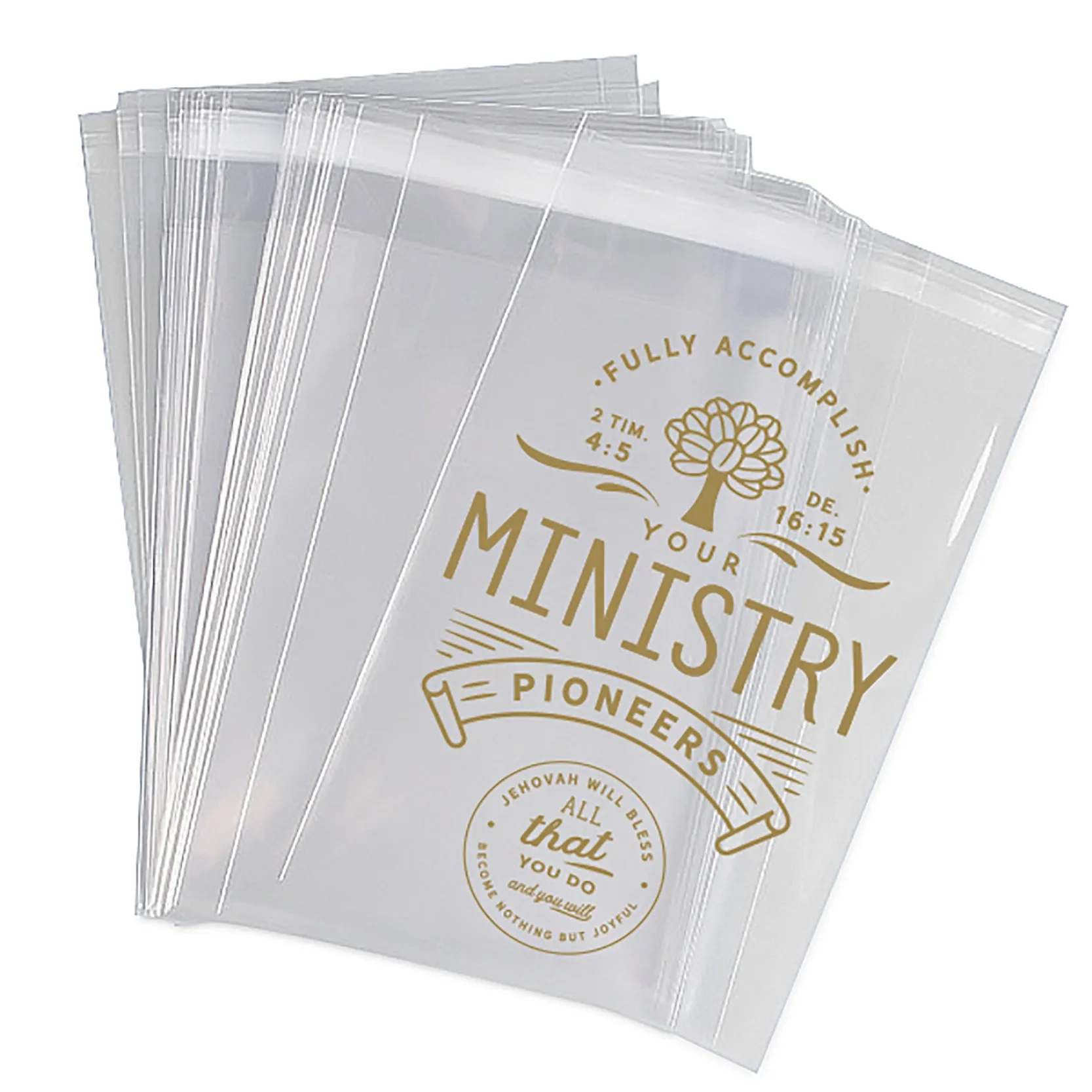 50 Pack Clear Pioneer Gift Bags : Perfect for pens, buttons, & lens cloths