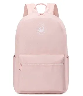 Abshoo Lightweight Backpack for School Classic Basic Water Resistant Casual Daypack Plain Bookbag (Black)