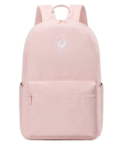 Abshoo Lightweight Backpack for School Classic Basic Water Resistant Casual Daypack Plain Bookbag (Black)