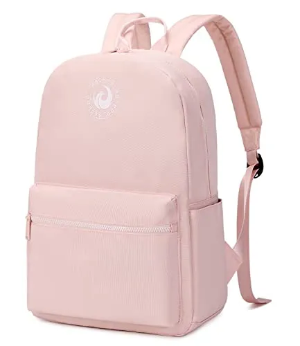 Abshoo Lightweight Backpack for School Classic Basic Water Resistant Casual Daypack Plain Bookbag (Black)