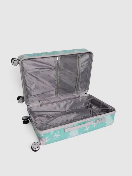 Aeroplane Printed 360 Degree Rotation Hard Cabin Trolley Bag
