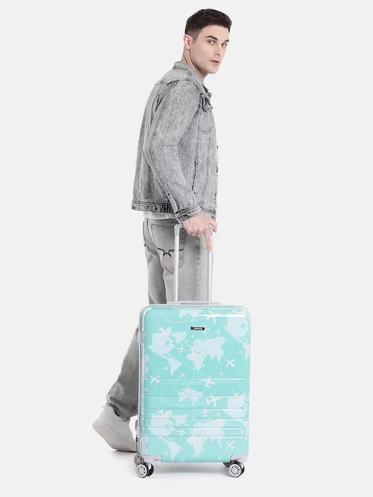 Aeroplane Printed 360 Degree Rotation Hard Cabin Trolley Bag