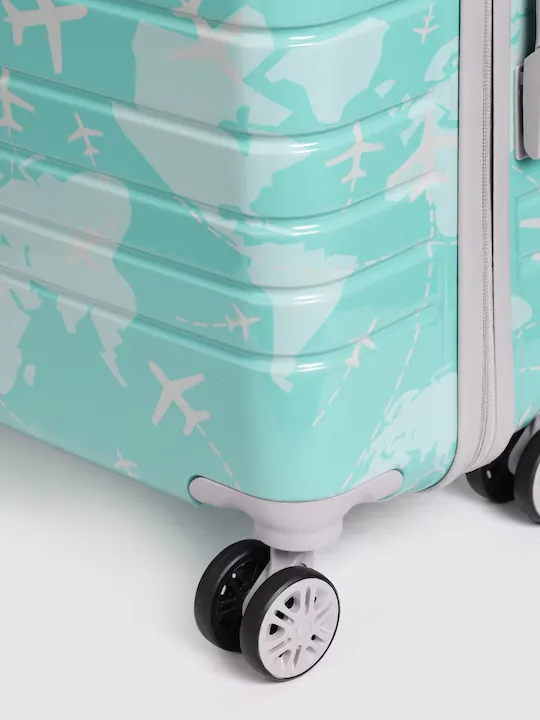 Aeroplane Printed 360 Degree Rotation Hard Cabin Trolley Bag