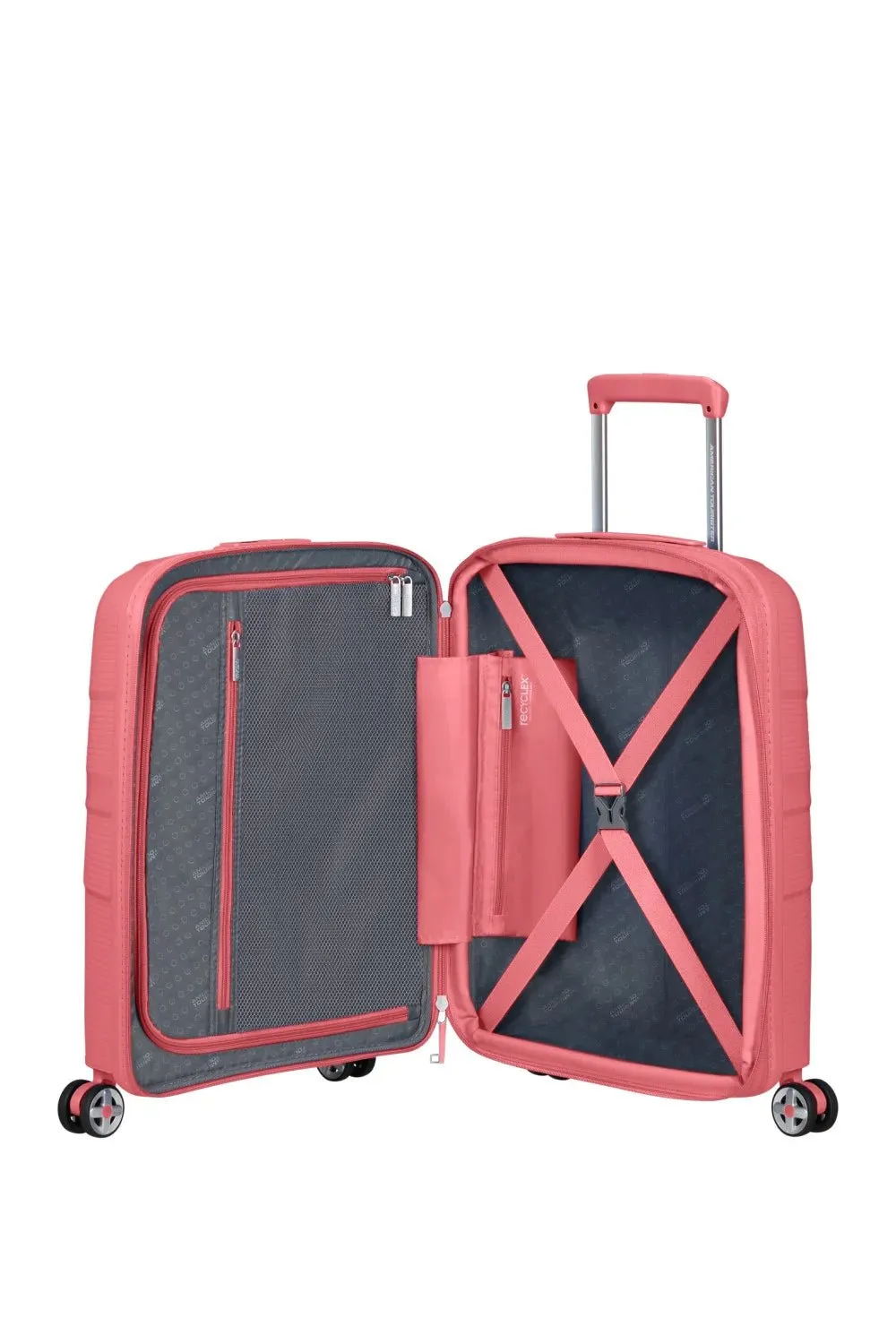 American Tourister Starvibe Expandable 55cm Cabin Spinner | Sun Kissed Coral