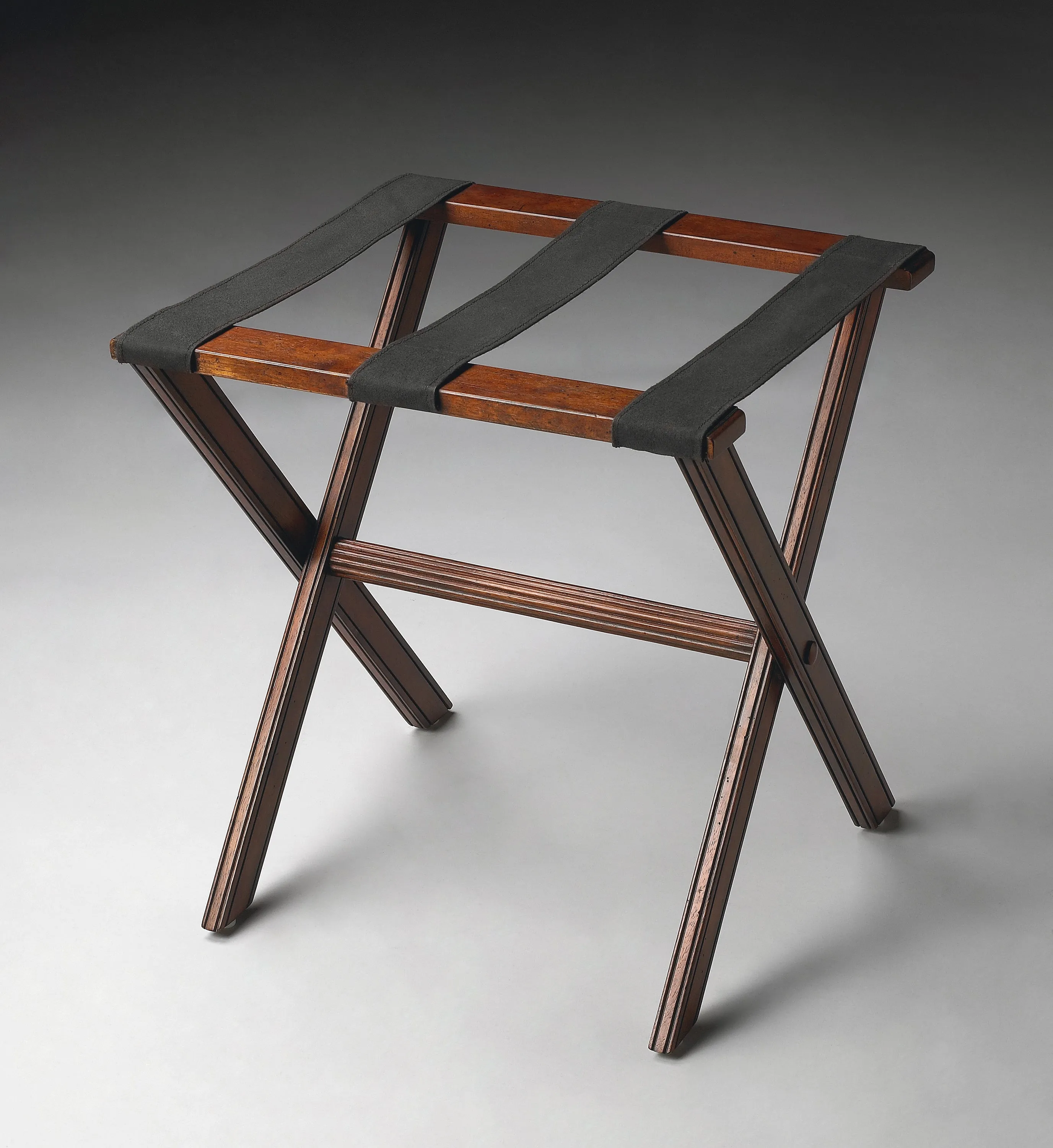 Anthony Folding Luggage Rack in Dark Brown  1222024