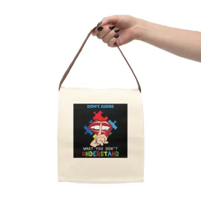 Autism Awareness Canvas Lunch Bag With Strap, Autism Support Lunch Bag