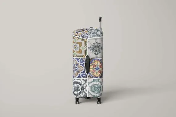 Azulejos Tile Art Portugal Luggage Protector