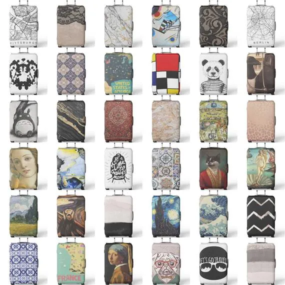 Azulejos Tile Art Portugal Luggage Protector