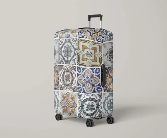 Azulejos Tile Art Portugal Luggage Protector