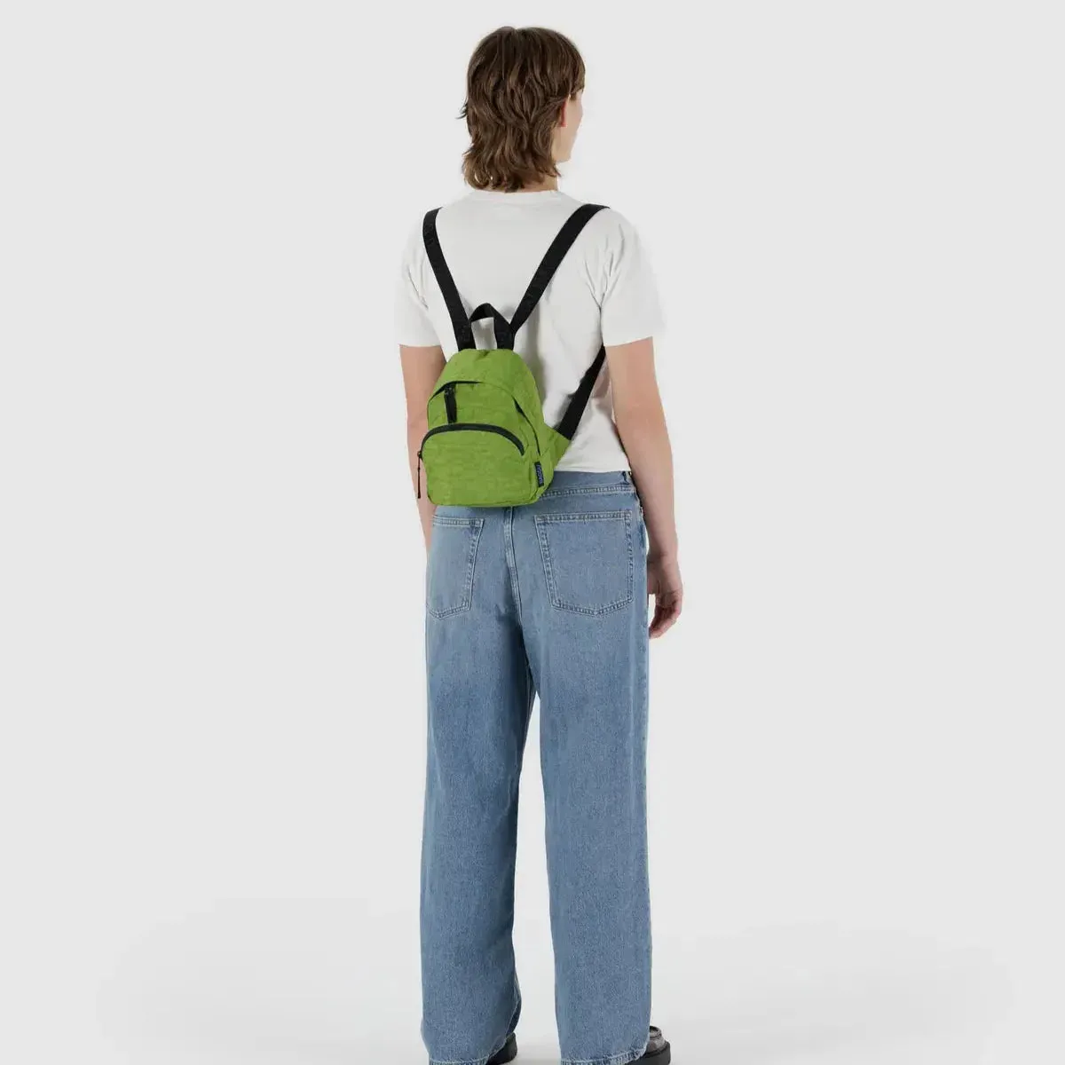 Baggu Mini Nylon Backpack in Green Juice