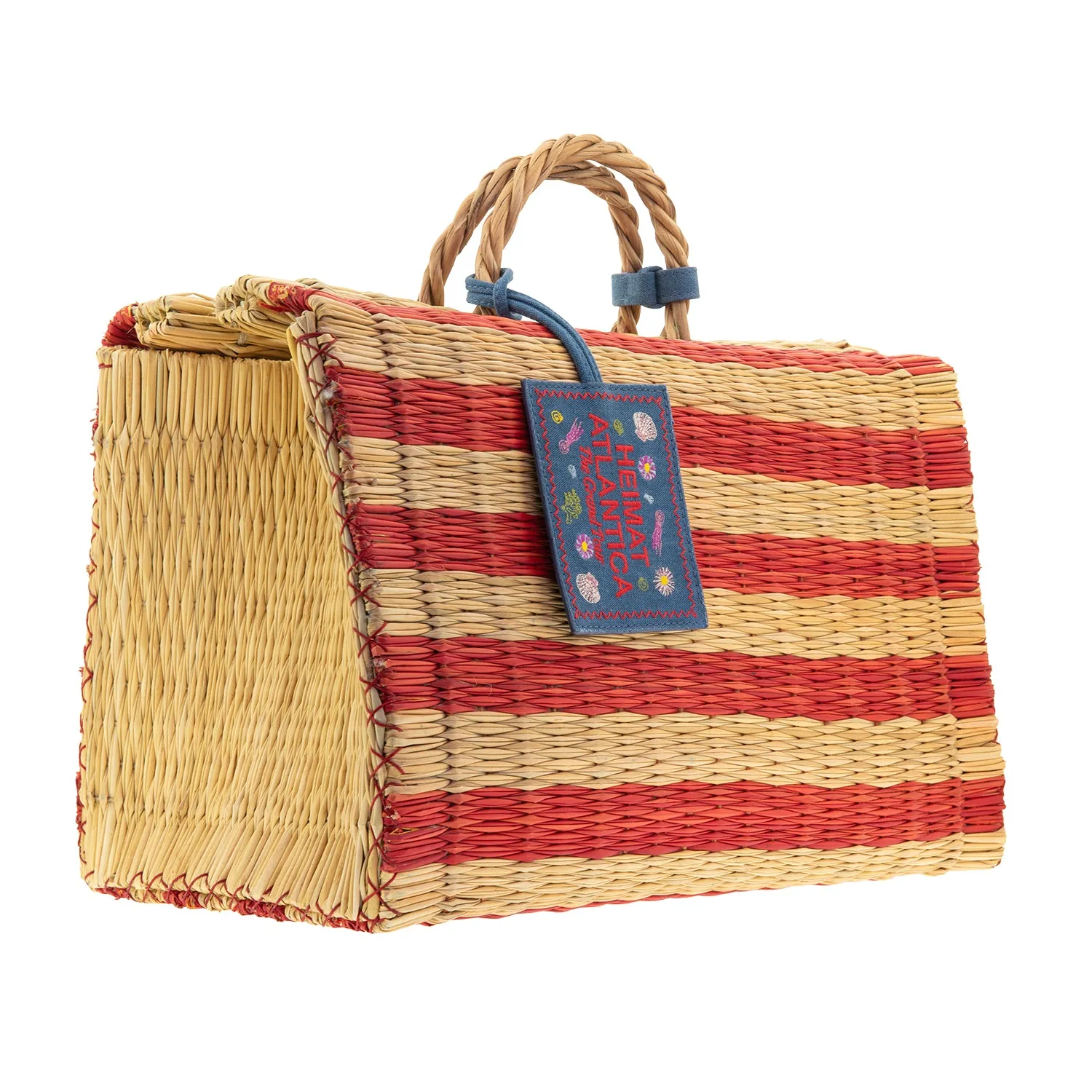 BEACH BASKET RED "The Grand Tour Collection"