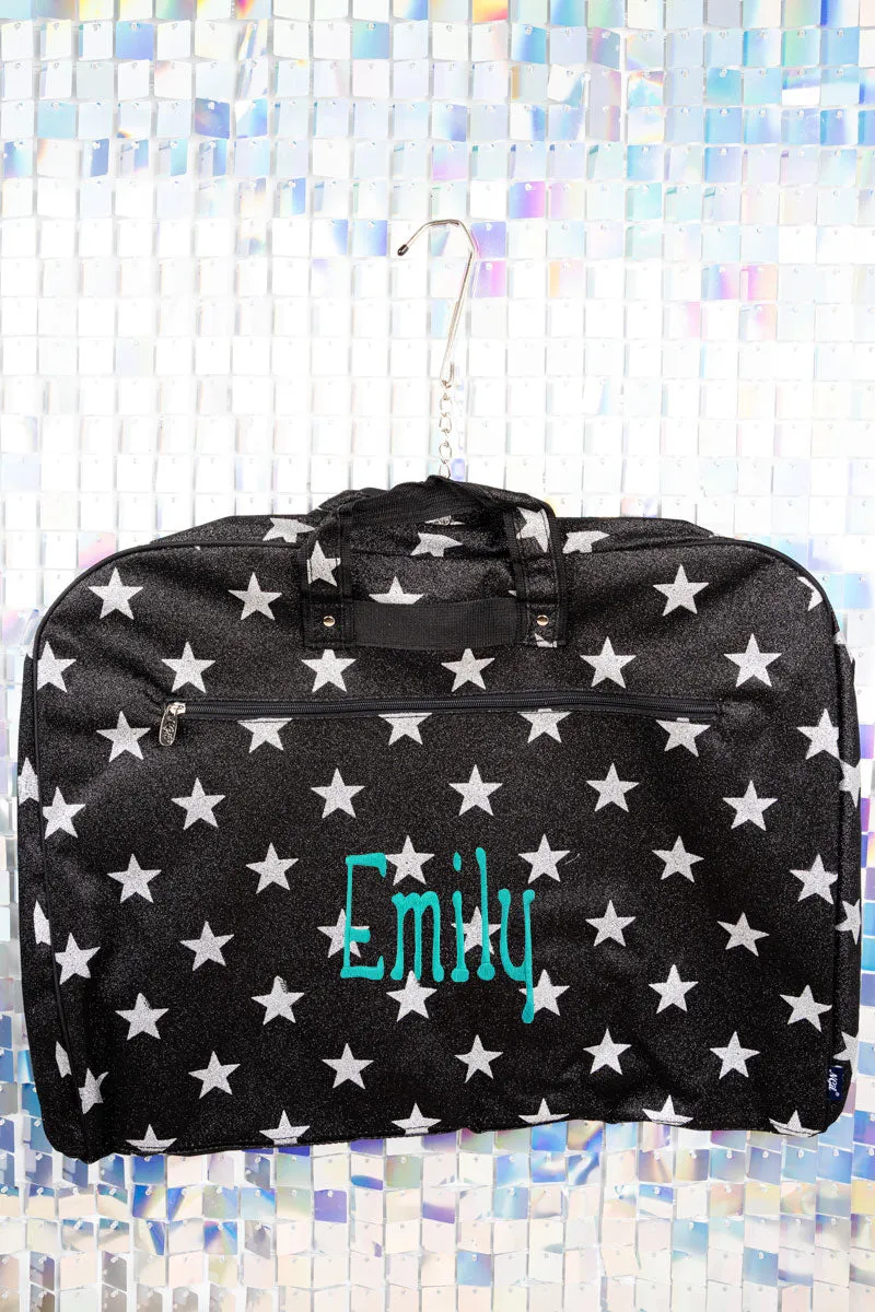 Black Starry Glitz & Glam Garment Bag
