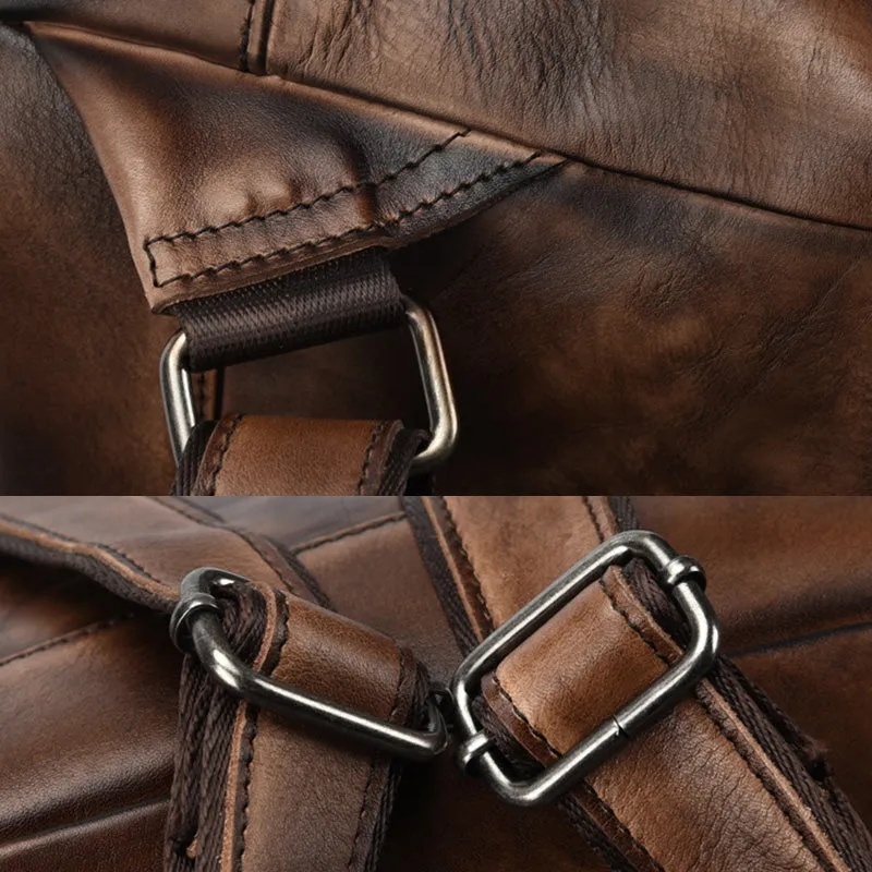 Boho Womens Genuine Leather Backpack Purse Small Shoulder Bag for Women