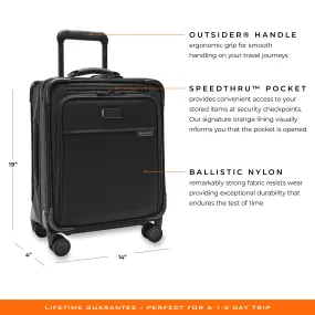 Briggs & Riley Baseline 19" Compact Carry-on Spinner - Black