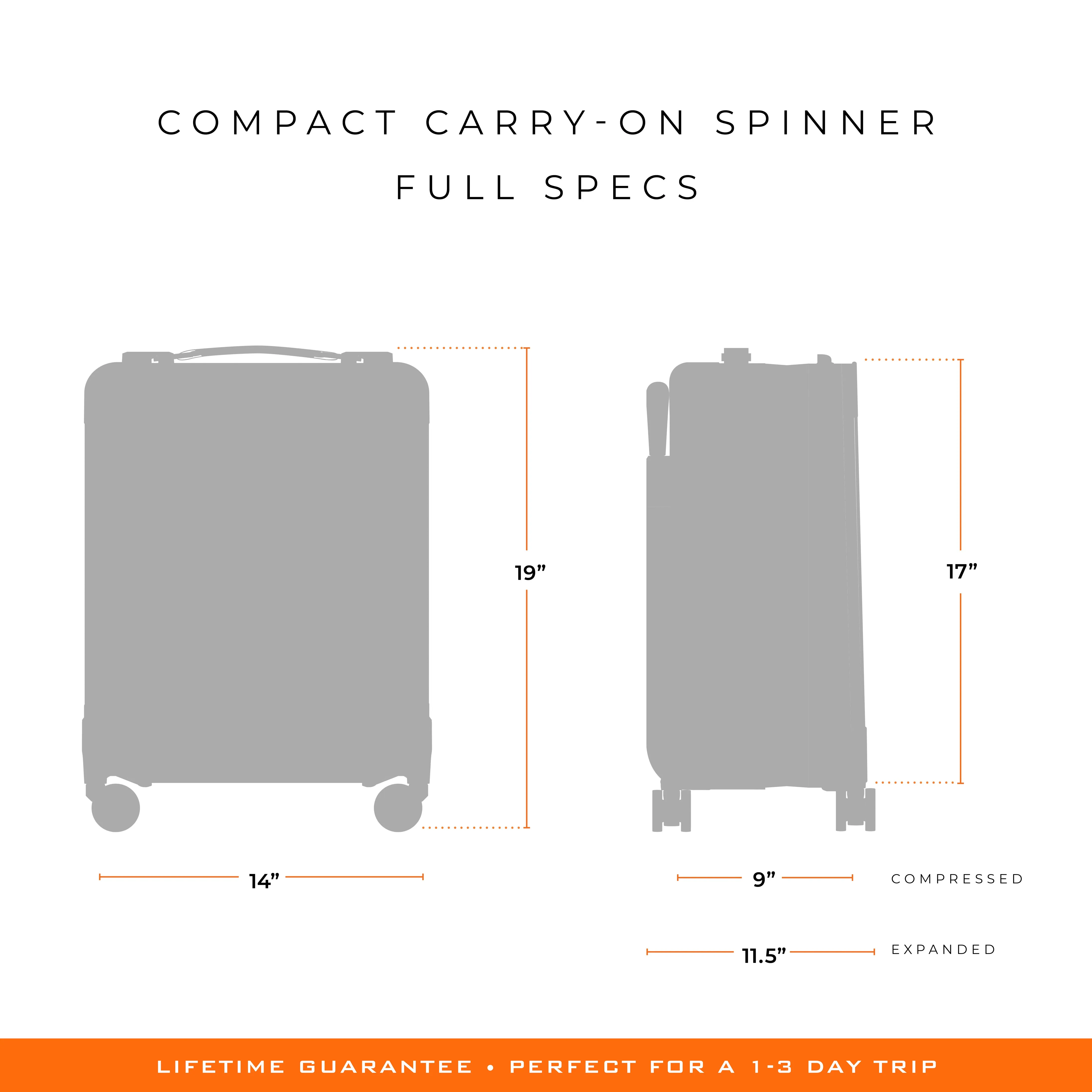 Briggs & Riley Baseline 19" Compact Carry-on Spinner - Black