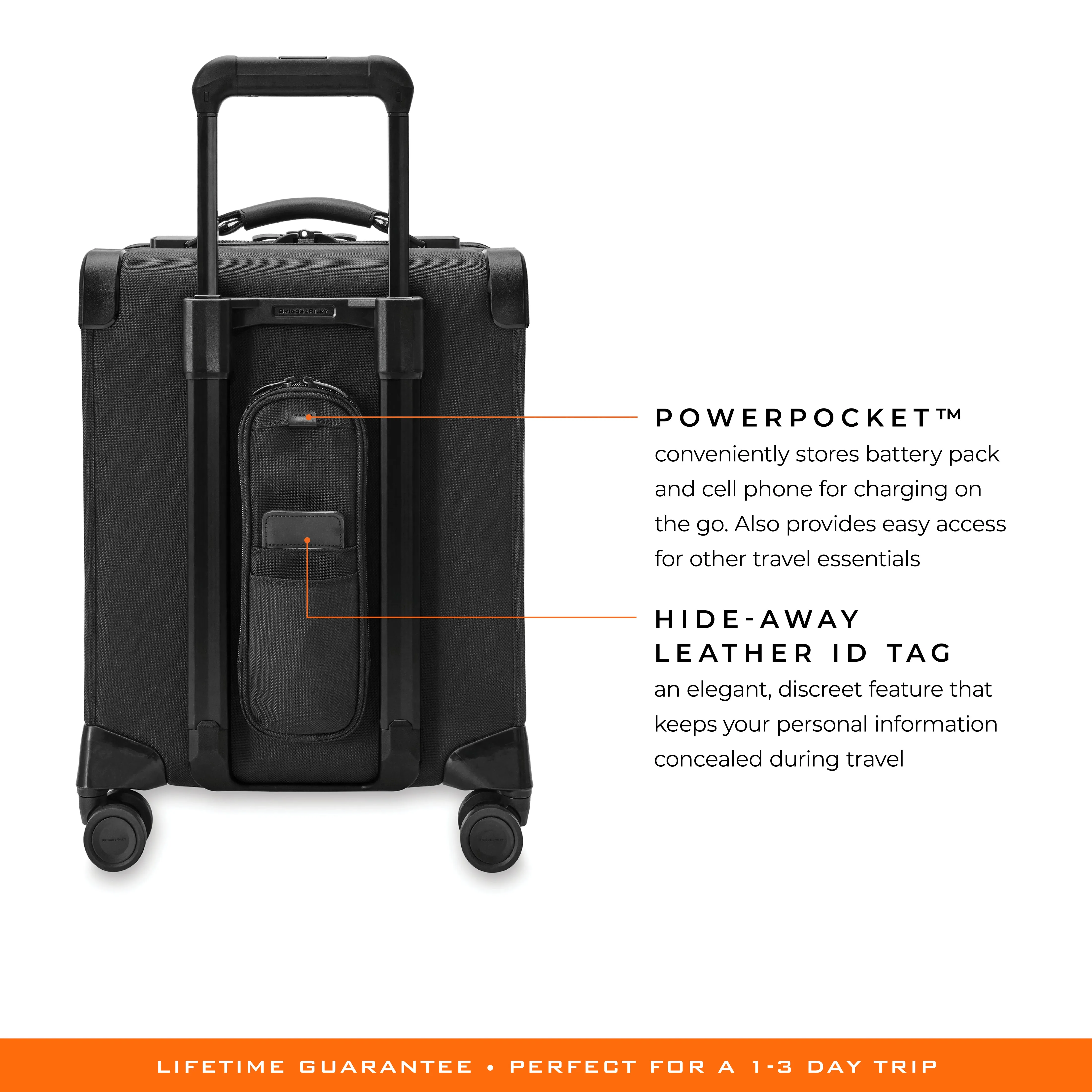 Briggs & Riley Baseline 19" Compact Carry-on Spinner - Black