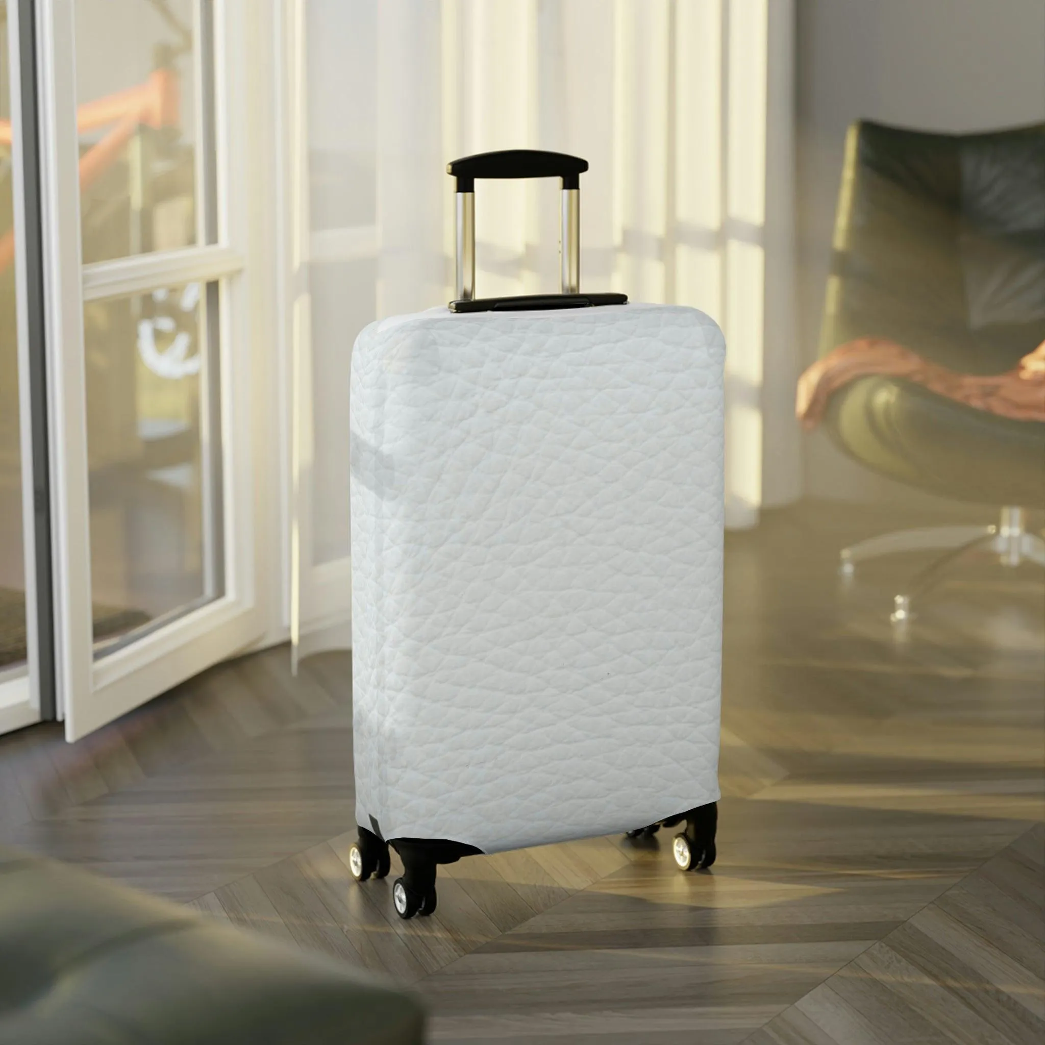 Chic Travel Companion: Peekaboo Designer Luggage Cover