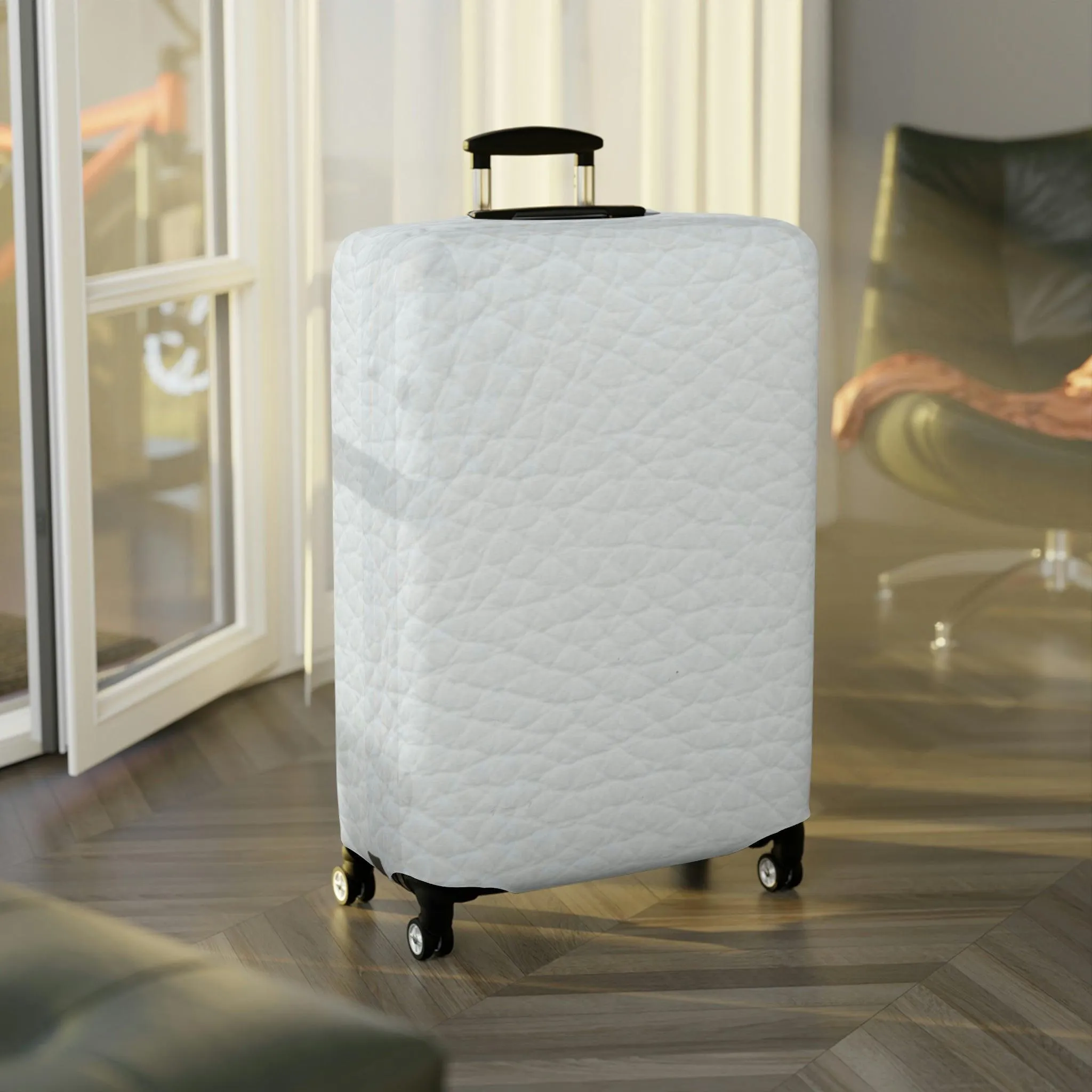 Chic Travel Companion: Peekaboo Designer Luggage Cover