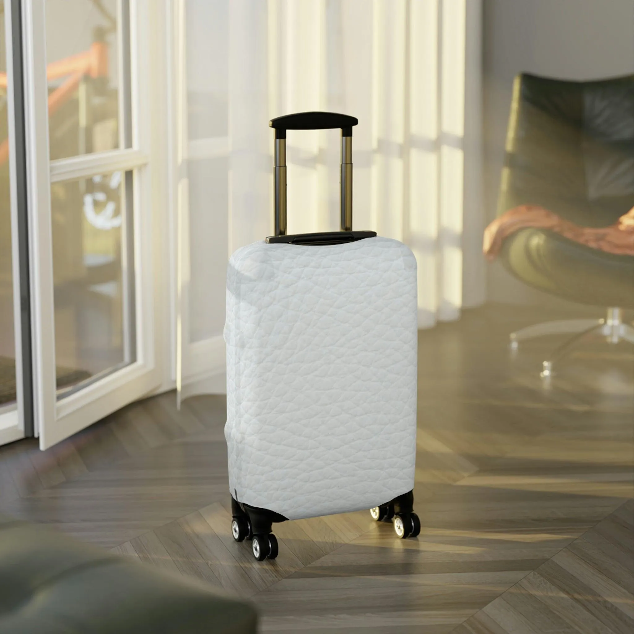 Chic Travel Companion: Peekaboo Designer Luggage Cover