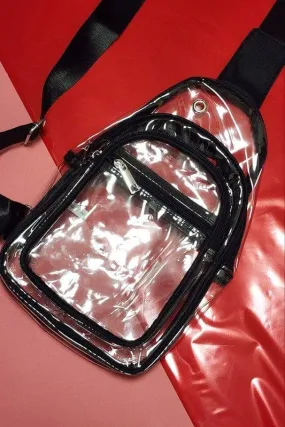 CLEAR SLING BAGS TRANSPARENT CROSS BODY PVC BAG
