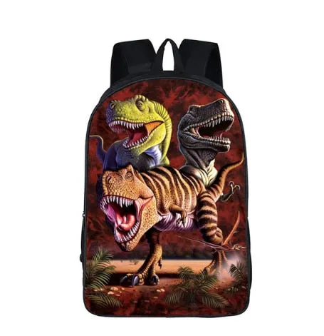 Dinosaur & Dragon Squad Backpack Multiple Print Options Available