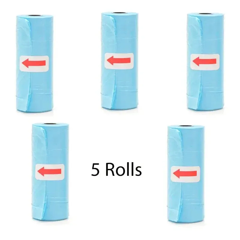 Disposable Pet Poop Bags Bone Dispenser with Leash Clip 75 Bags