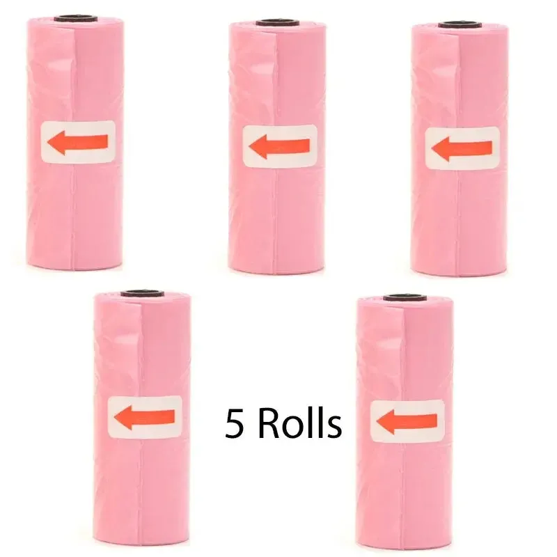 Disposable Pet Poop Bags Bone Dispenser with Leash Clip 75 Bags