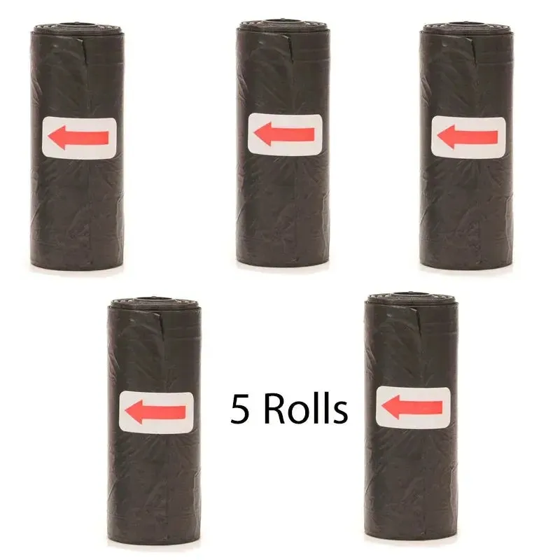 Disposable Pet Poop Bags Bone Dispenser with Leash Clip 75 Bags