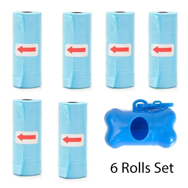 Disposable Pet Poop Bags Bone Dispenser with Leash Clip 75 Bags