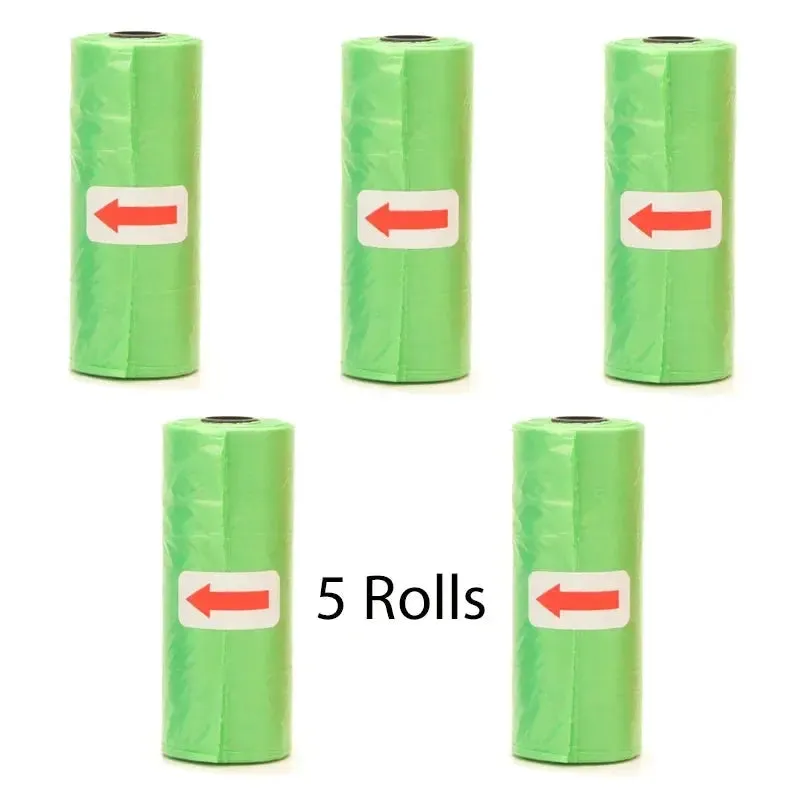 Disposable Pet Poop Bags Bone Dispenser with Leash Clip 75 Bags