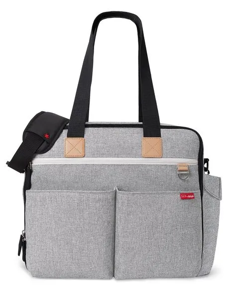 Duo Weekender Diaper Bag - Grey Melange