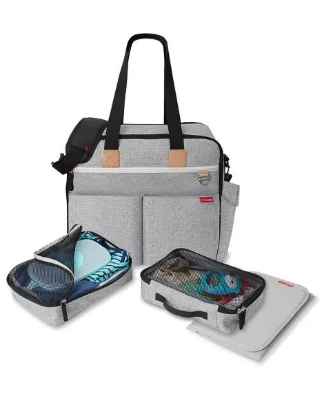 Duo Weekender Diaper Bag - Grey Melange