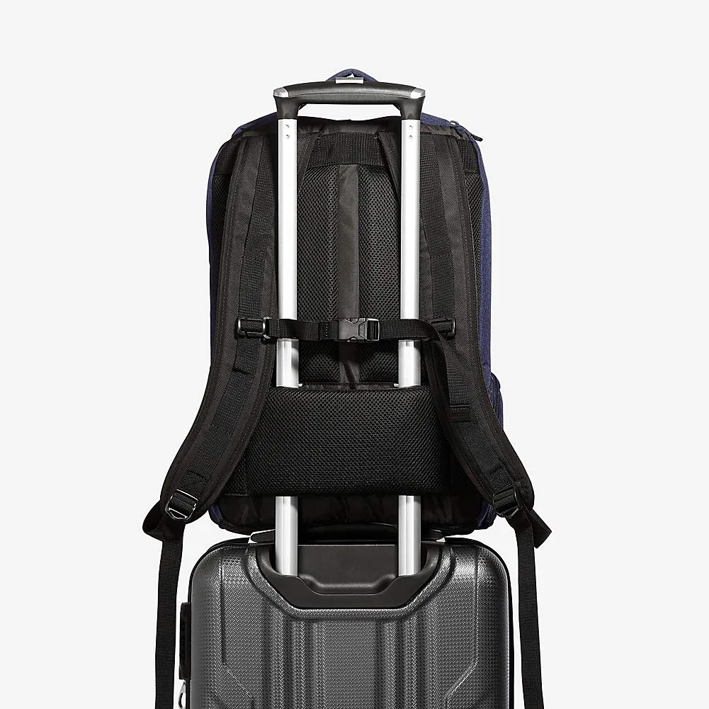 eBags Professional Slim Laptop Backpack for Travel, School & Business - Fits 17 Inch Laptop - Anti-Theft - (Brushed Indigo)