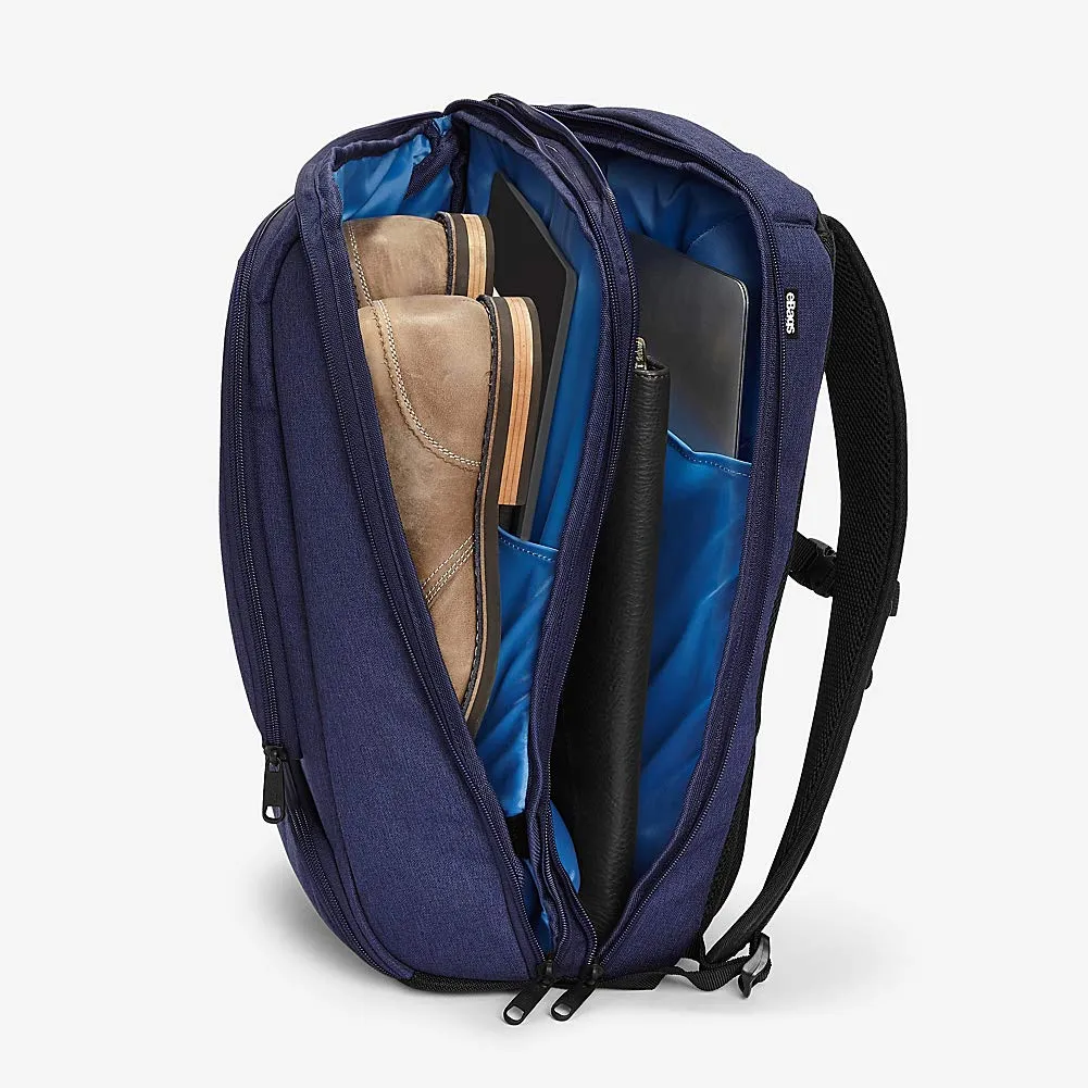 eBags Professional Slim Laptop Backpack for Travel, School & Business - Fits 17 Inch Laptop - Anti-Theft - (Brushed Indigo)
