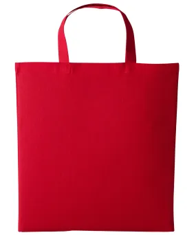 Fire Red - Cotton shopper short handle