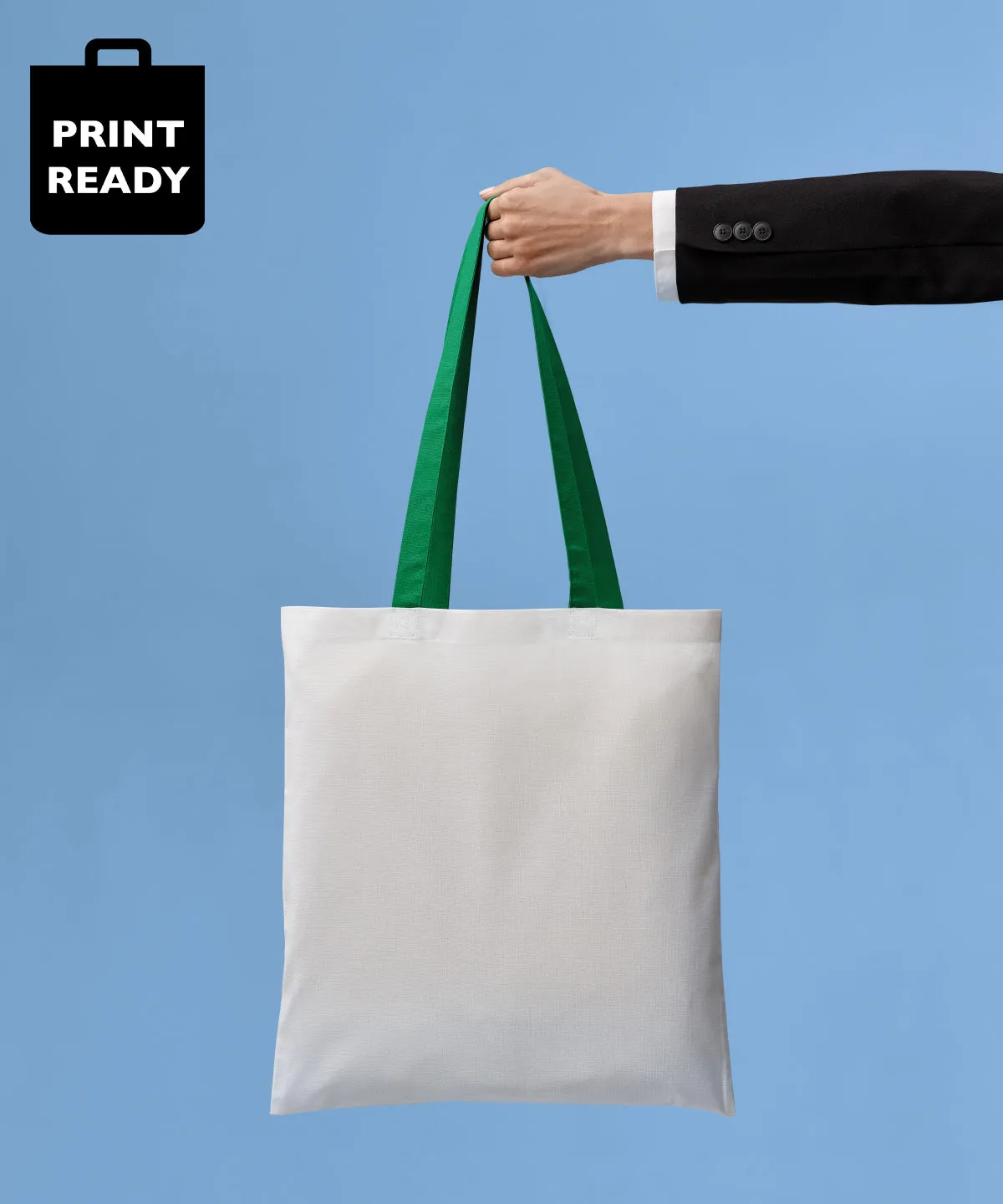 Fire Red/Black - Varsity cotton shopper long handle