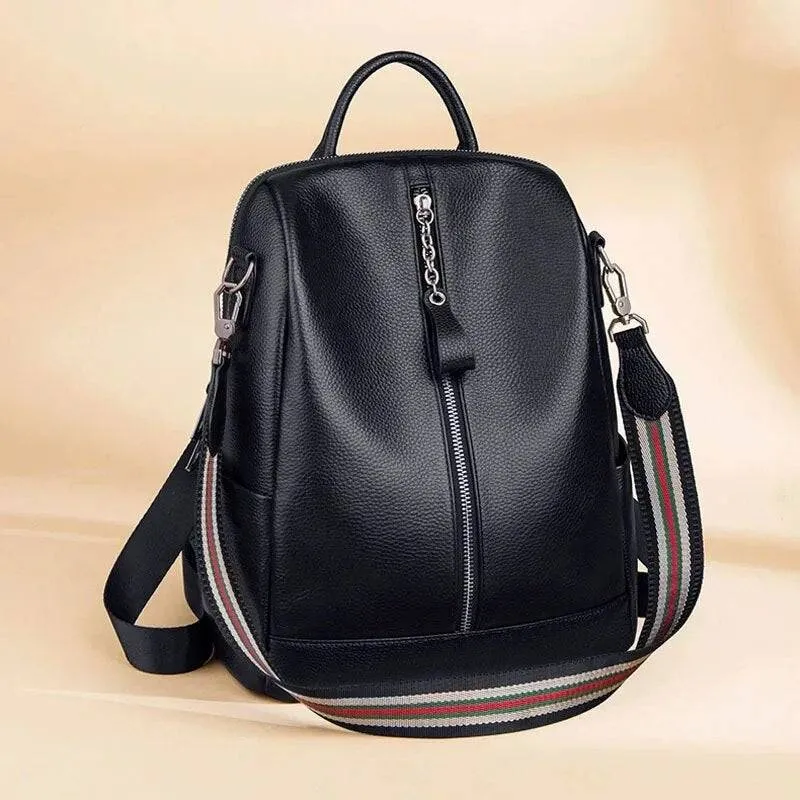 Genuine Leather Backpacks Fashion Luxury Travel Bag