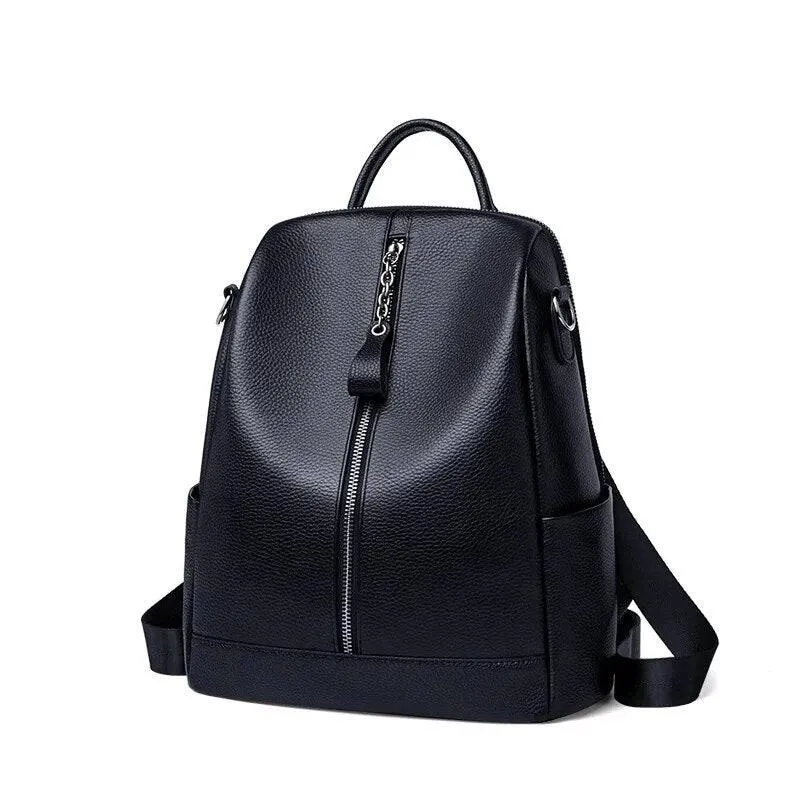 Genuine Leather Backpacks Fashion Luxury Travel Bag