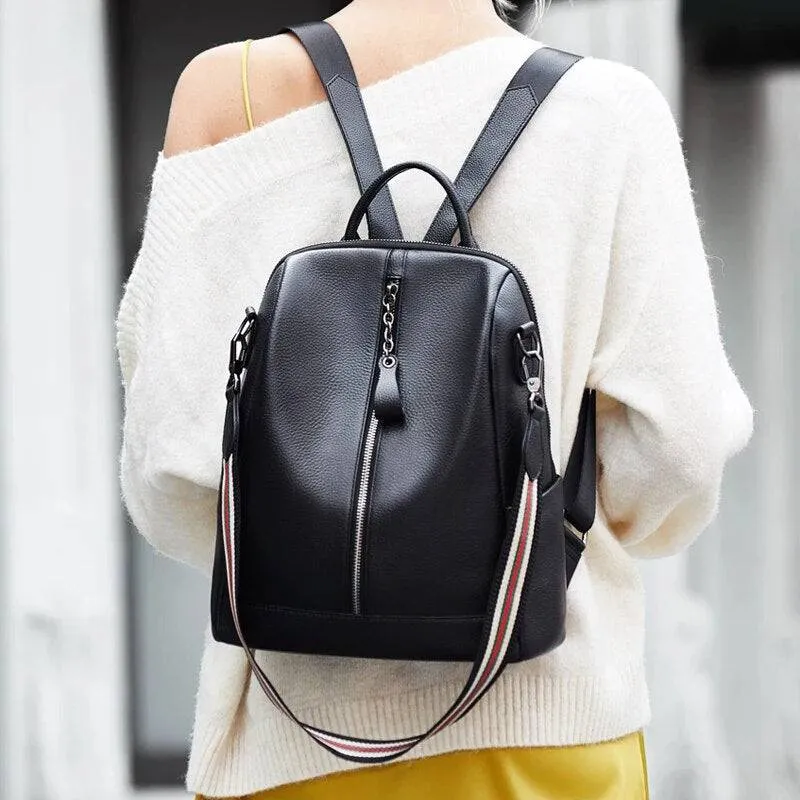 Genuine Leather Backpacks Fashion Luxury Travel Bag