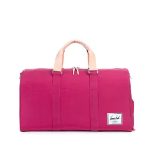Herschel Novel Duffle Bag, Nylon Windsor Wine/Veggie Tan Leather