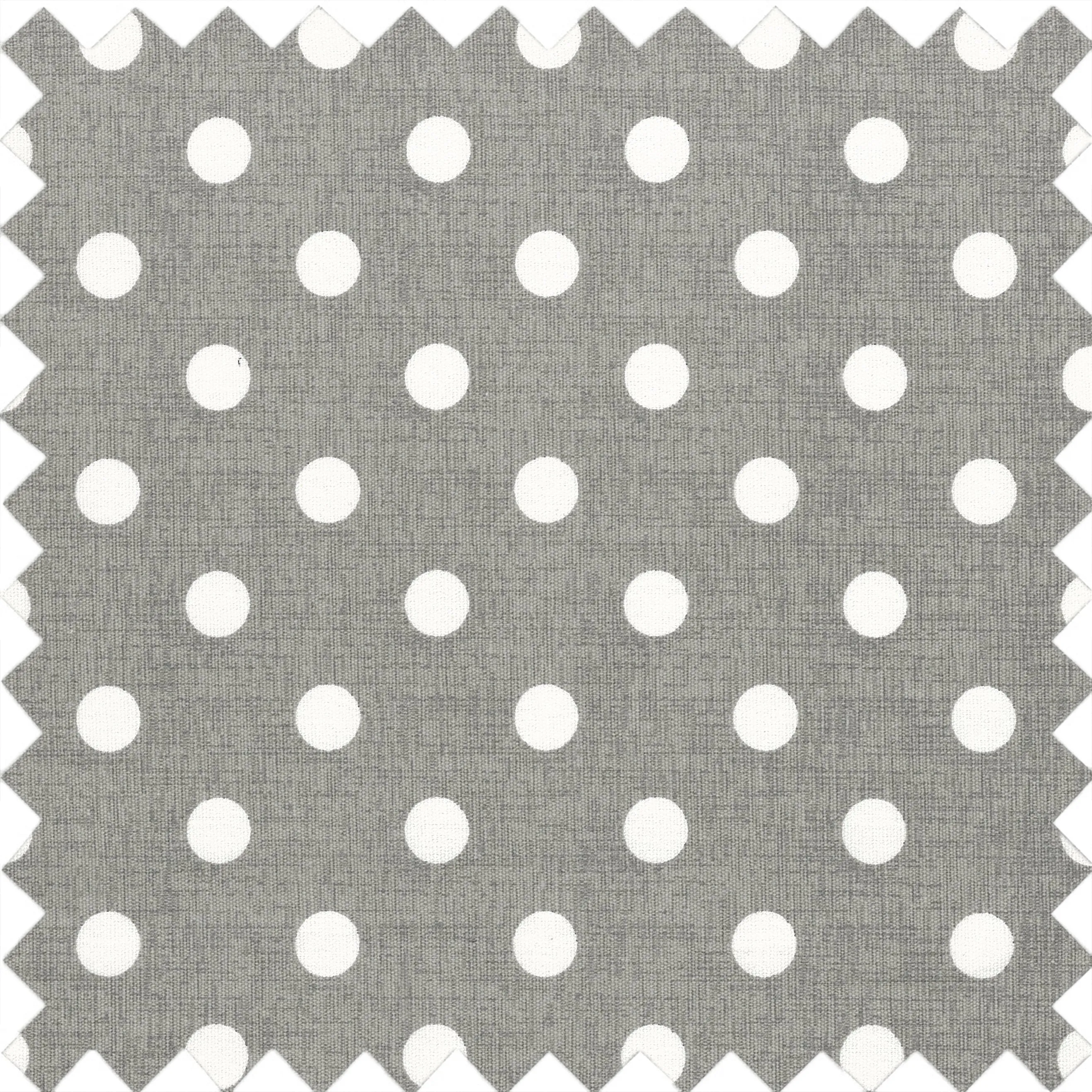 Hobby Gift: Knitting Bag with Pin Storage: Reversible: Grey Linen Polka Dot: Item size: (d/w/h) 15 x 41 x 19.5cm.