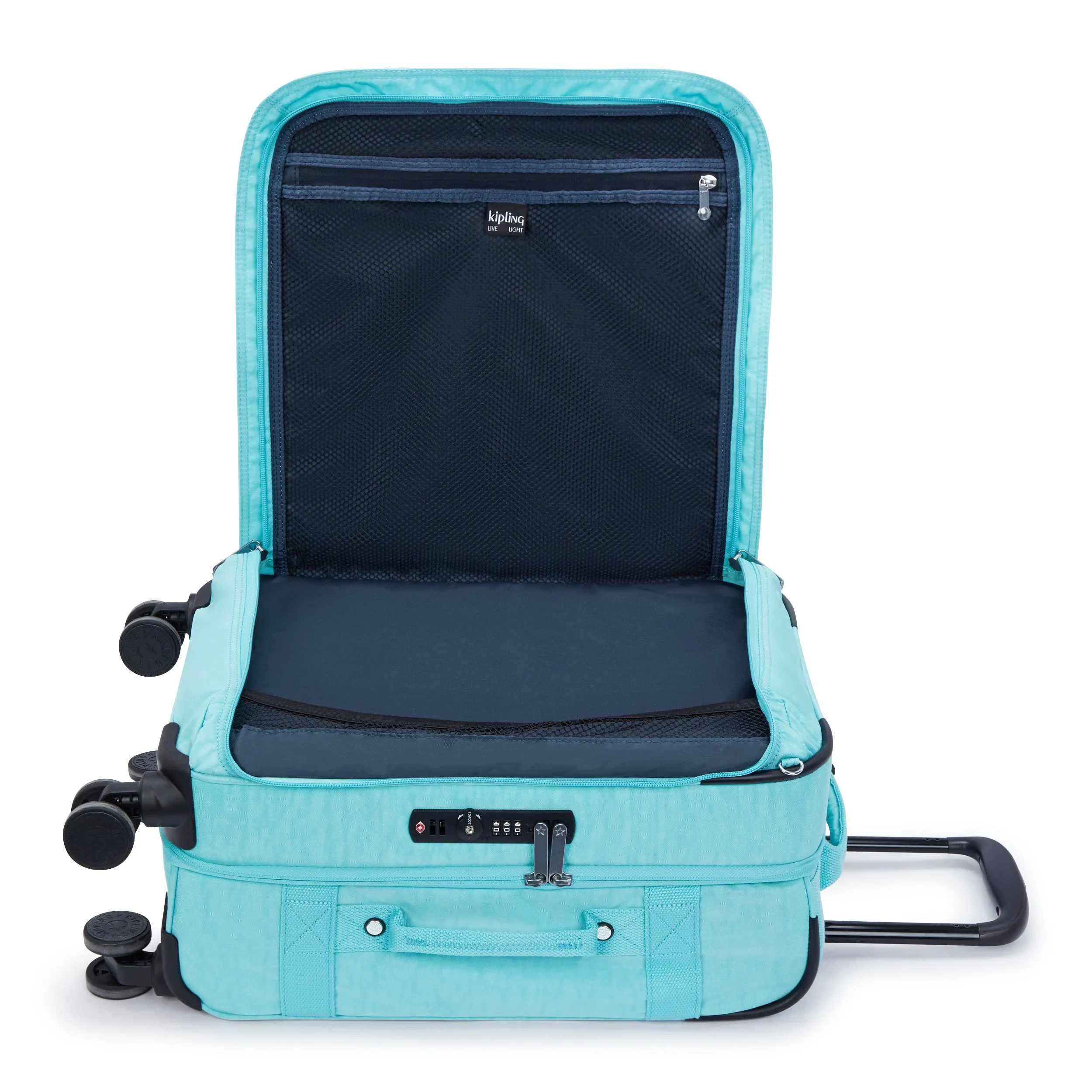 Kipling Spontaneous S Deepest Aqua Small Cabin Wheeled Luggage C2I5508-T6E