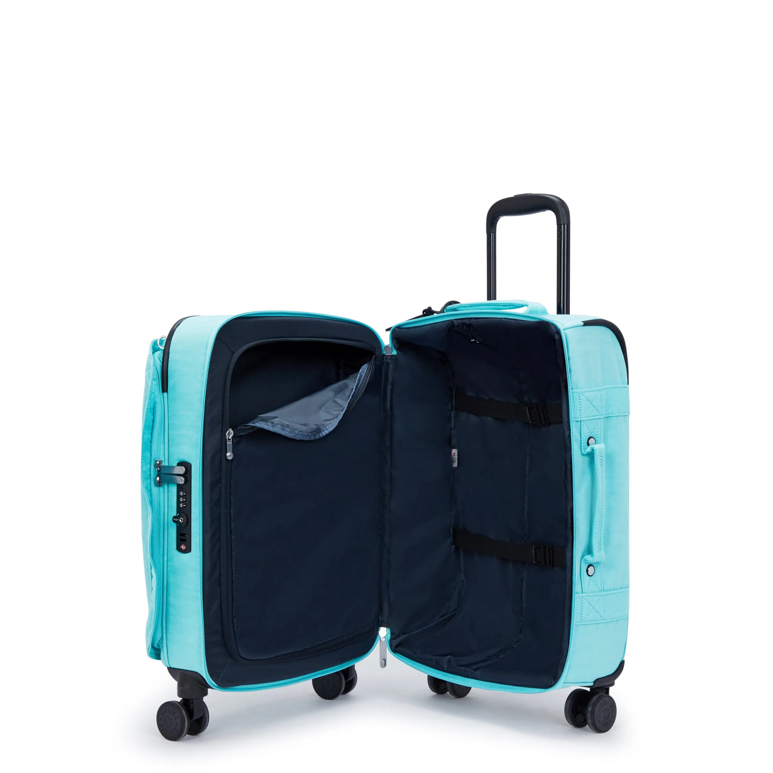 Kipling Spontaneous S Deepest Aqua Small Cabin Wheeled Luggage C2I5508-T6E