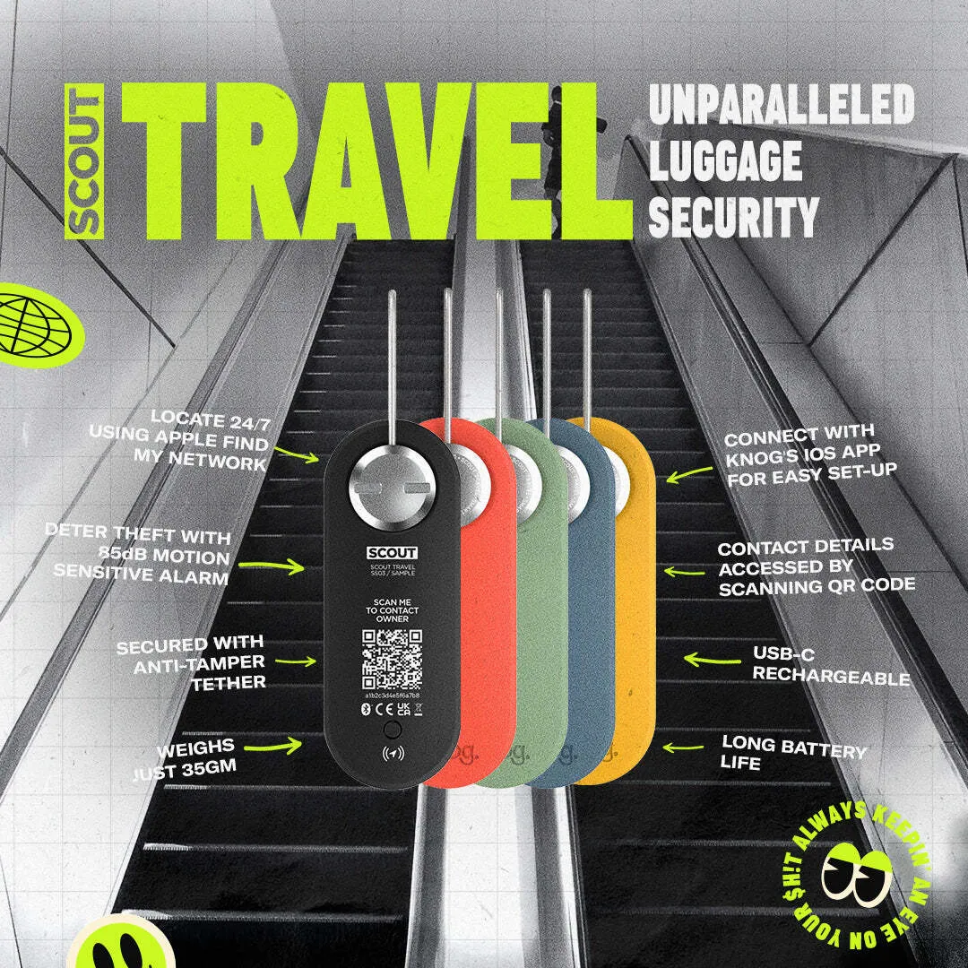 Knog Scout Travel Tag Tracker Alarm
