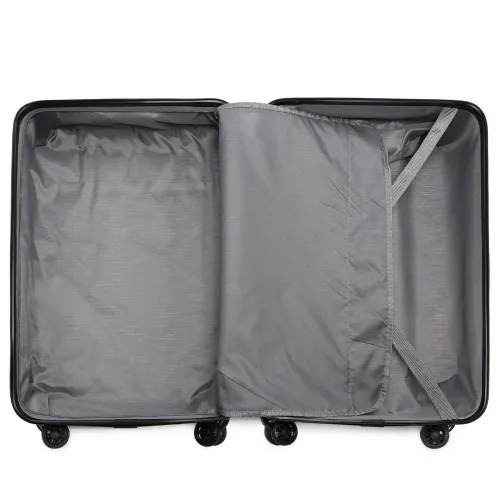 Kono 28 Inch Lightweight Hard Shell ABS Suitcase With TSA Lock - Black - Durable, Secure & Stylish Travel Companion