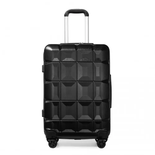 Kono 28 Inch Lightweight Hard Shell ABS Suitcase With TSA Lock - Black - Durable, Secure & Stylish Travel Companion