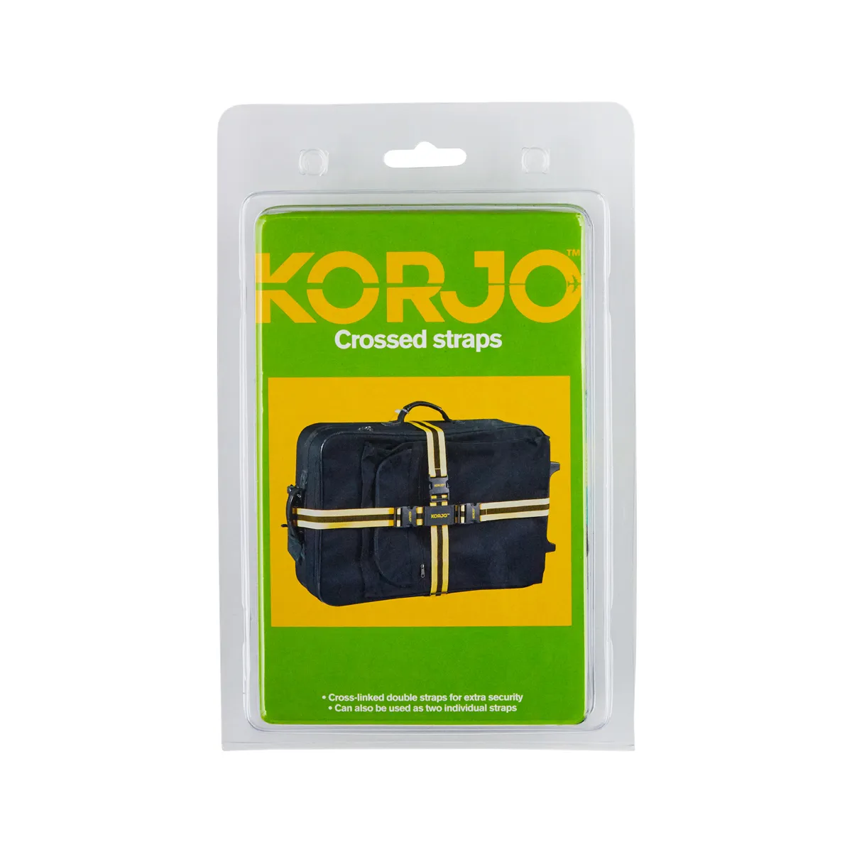 KORJO CROSSED LUGGAGE STRAPS