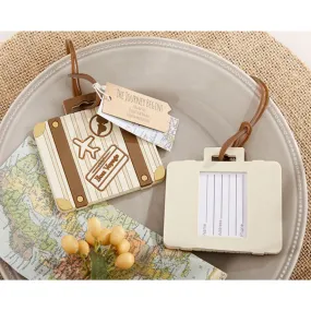 Let The Journey Begin Vintage Suitcase Luggage Tag (Pack of 40)