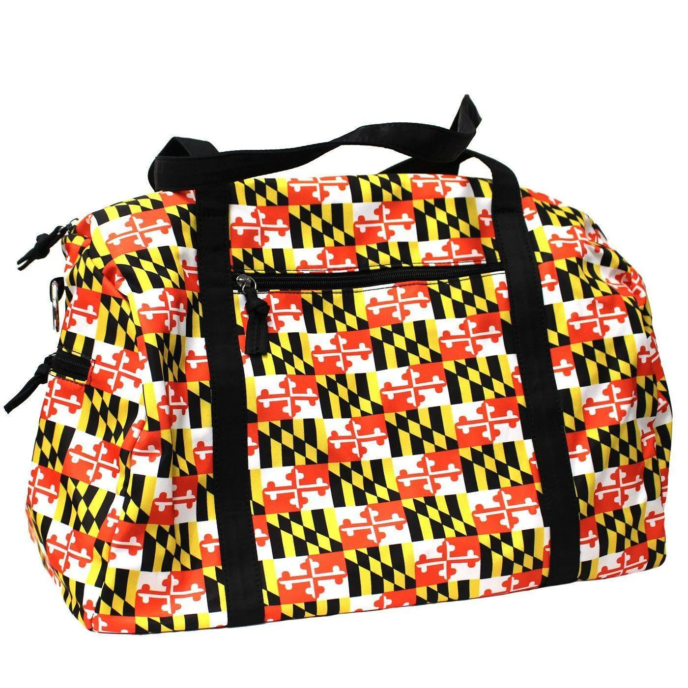 Maryland Full Flag Pattern with Black Straps / Duffel Bag